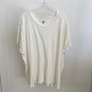 We The Free 🌎 Oversized Tee in Linen/Cotton Knit XL